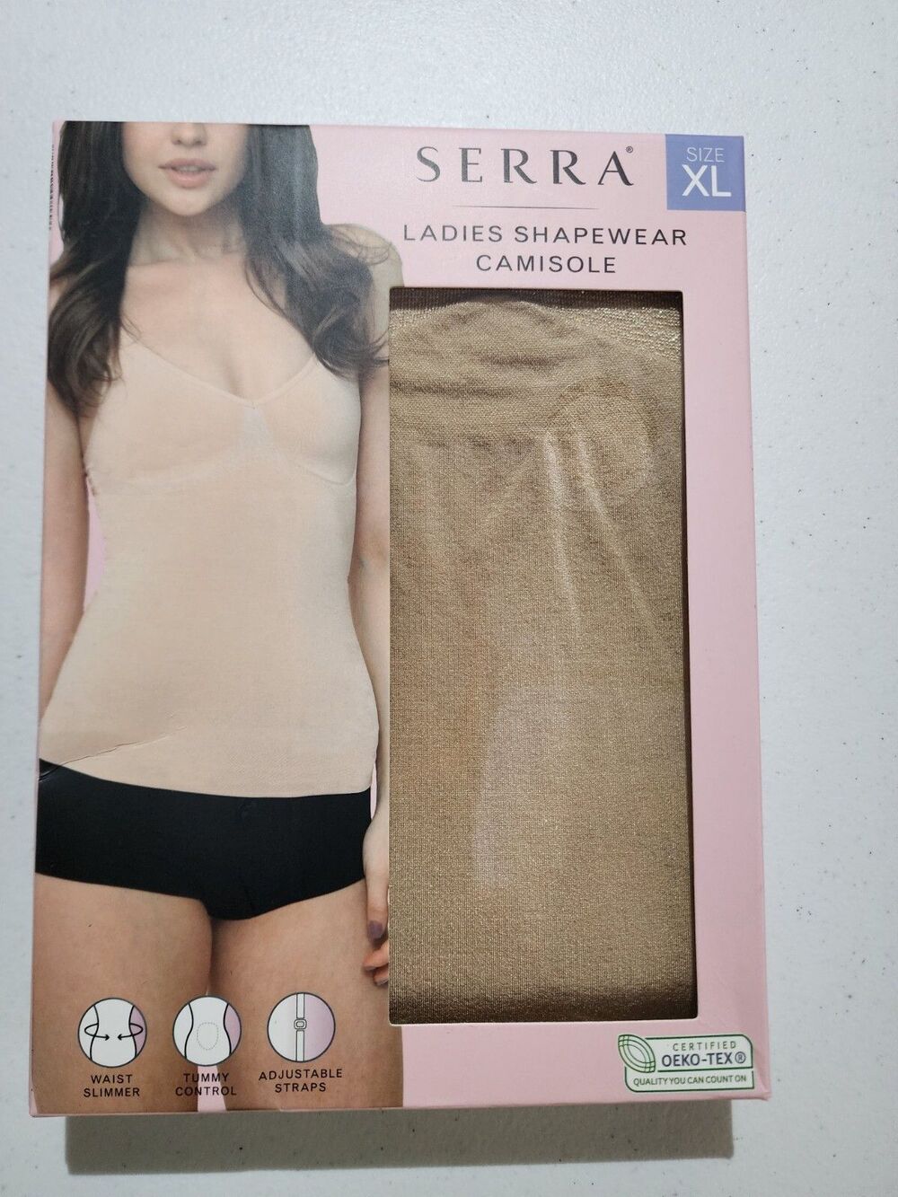 Serra Ladies Camisole Shapewear Beige XL 1 Piece